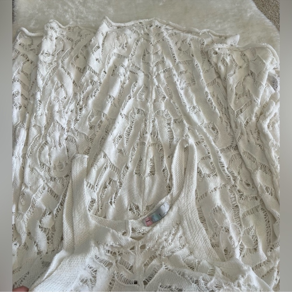 Free People Bianca Fauxchet Midi Beach Dress Coverup - Picture 11 of 15